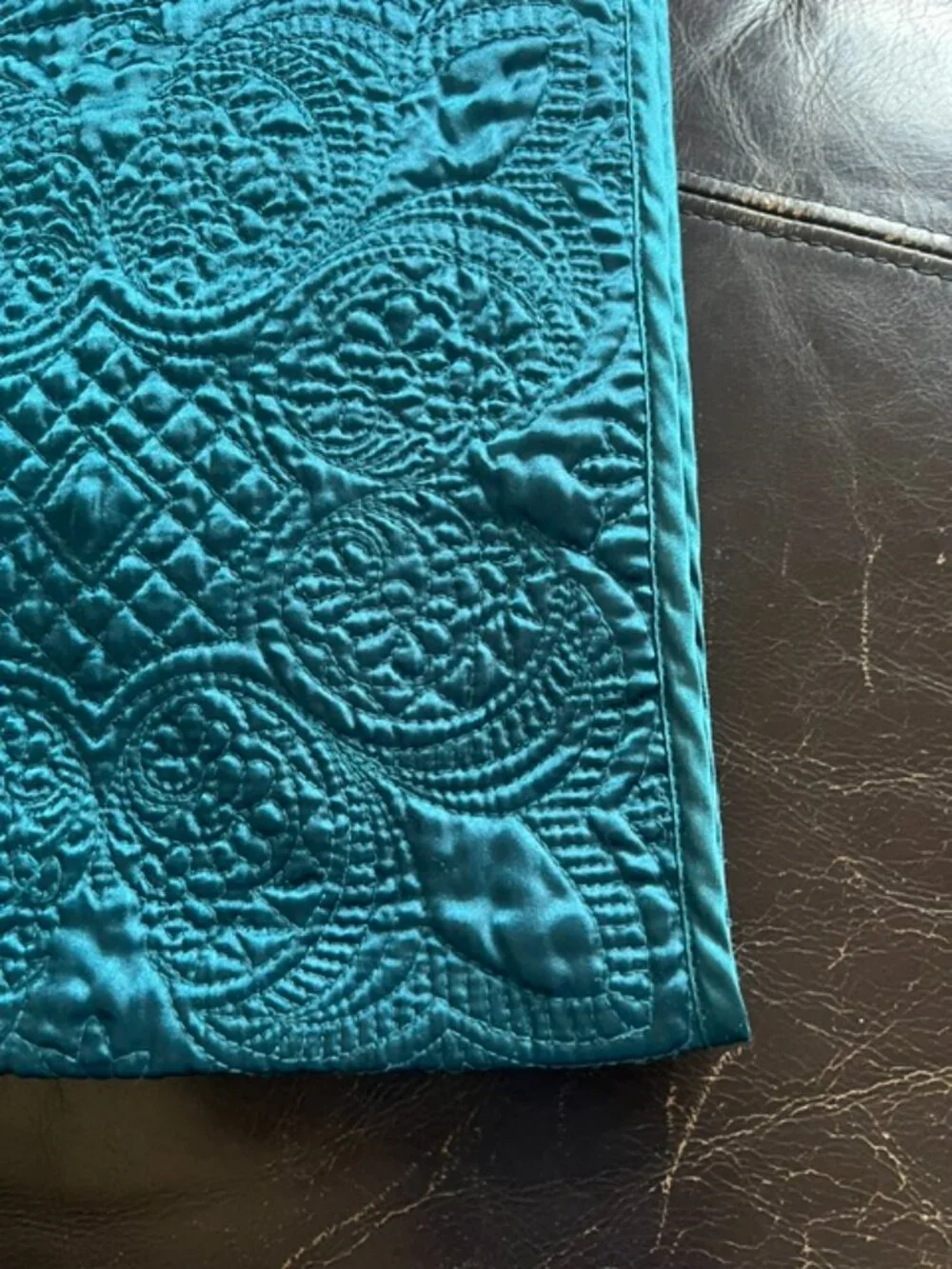 Embossed Quilted Throw - Home 50 X 70 - Turquoise -